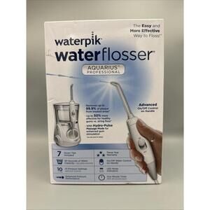 Waterpik Aquarius WP-660c Corded Electric Water Flosser White New Open Box